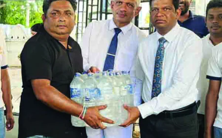 ලංකාවේ ප්‍රථම "තරු හතෙන්" ආපදාවට   රුපියල් මිලියන 10ට වැඩි සහනාධාර.