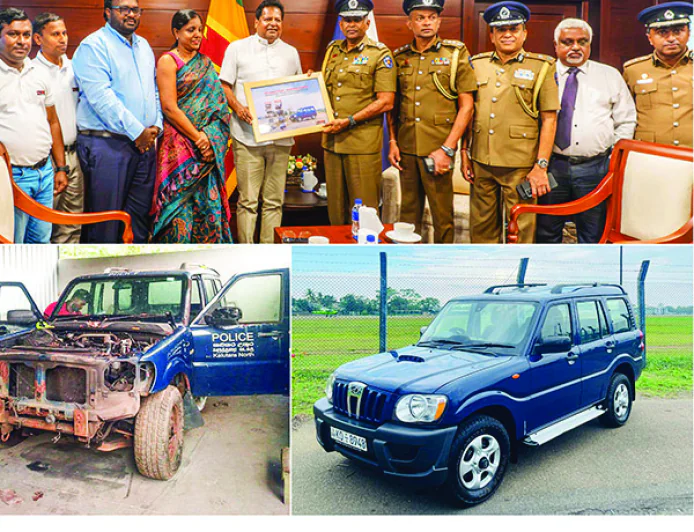 ශ්‍රී ලංකා පොලිසිය සතු   භාවිතයෙන් ඉවත් කර ඇති මහින්ද්‍ර Scorpio රථ   අලුත්වැඩියා කරදීමට   අයිඩියල් මෝටර්ස් ඉදිරිපත් වෙයි.