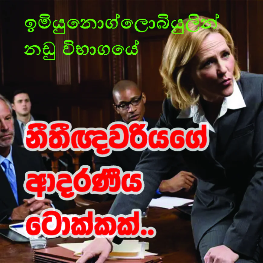 නීතීඥවරියගේ ආදරණීය ටොක්කක්..!