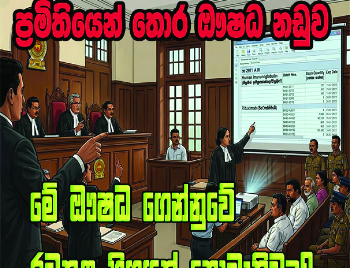 මේ ඖෂධ ගෙන්නුවේ රටතුළ හිගයක් නොමැතිවද?