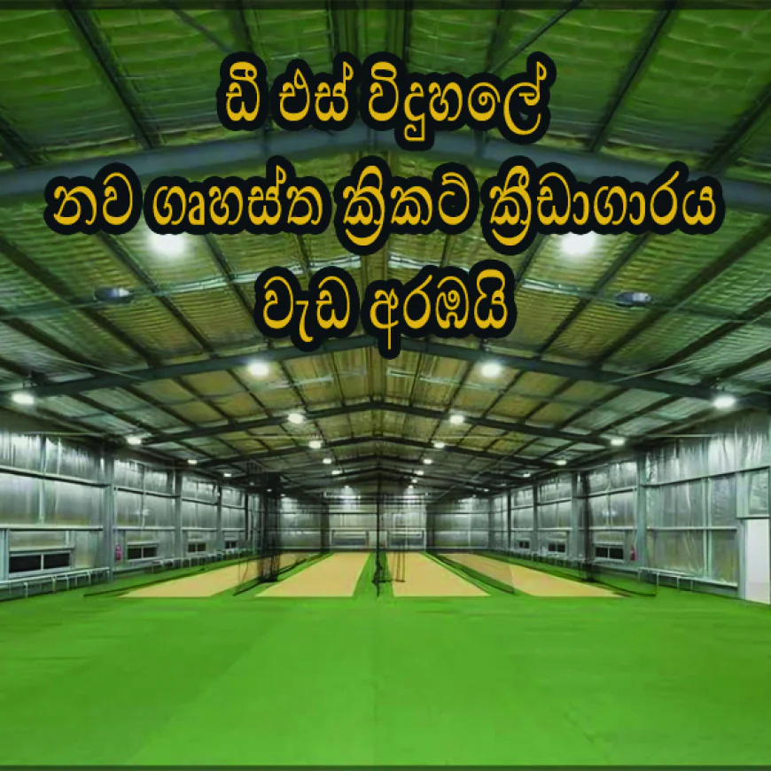 ඩී. එස්. සේනානායක විද්‍යාලයේ ගෘහස්ථ ක්‍රිකට් පුහුණු දැල් ගොඩනැඟිල්ලේ ඉදිකිරීම් කටයුතු ආරම්භ කෙරෙයි.