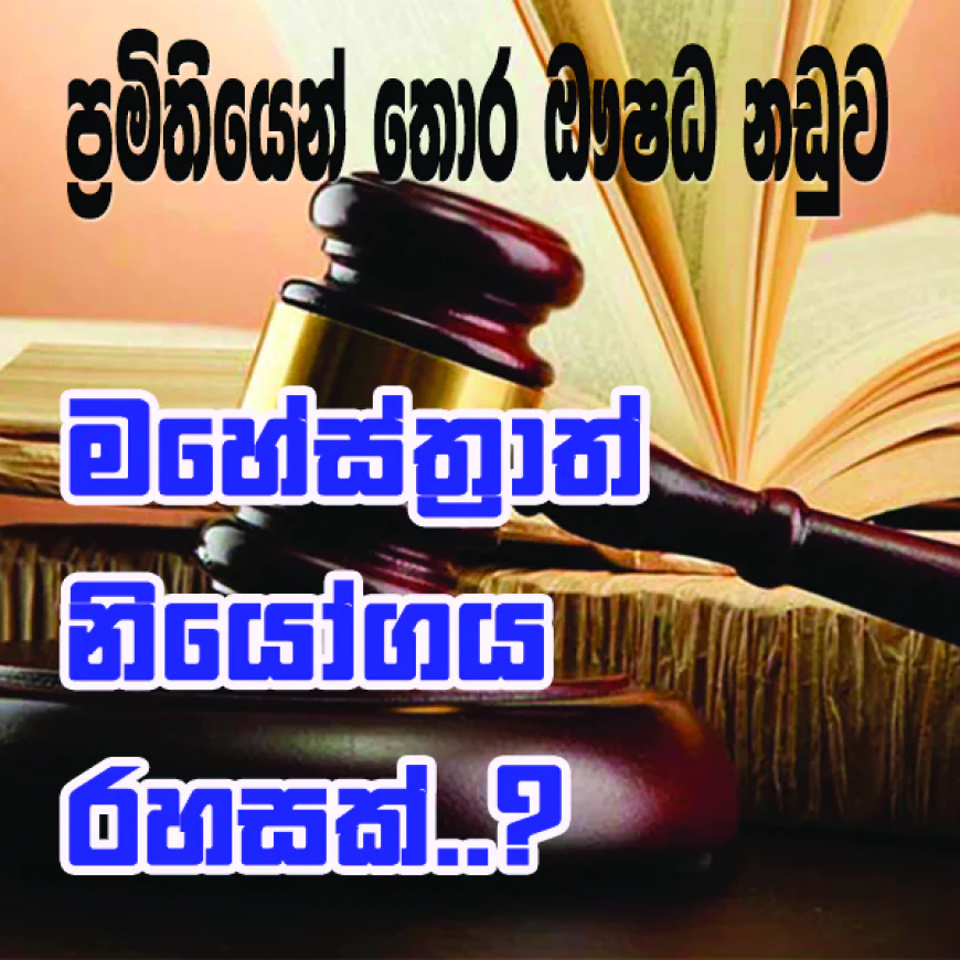 සාක්ෂියට කැදවන්නේ  ප්‍රධානියාද හත් වැන්නාද...