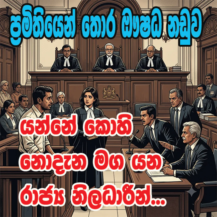 යන්නේ කොහි  නොදැන මග යන  රාජ්‍ය නිලධාරීන්...