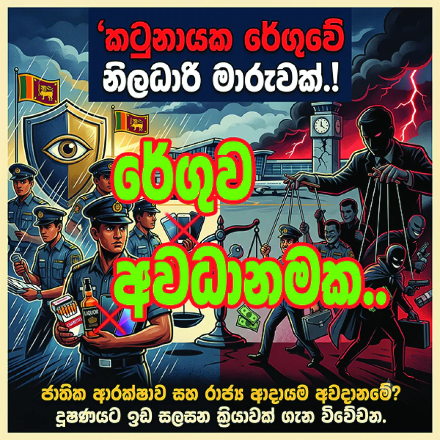 නීති විරෝධී මත්පැන් සිගරට් ෆෝන්වලට  කටුනායක බැදතිබූ රන්වැට කැඩෙයිද...