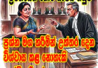 ප්‍රශ්න මග හරිමින් උත්තර දෙන  විශ්වාස කළ නොහැකි සාක්ෂිකාරියක්...