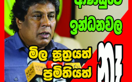 තෙල් සමාගම් සමග එක්ව   ආණ්ඩුව ජනතාවගෙන් ගසා කන්නේ මෙහෙමයි...