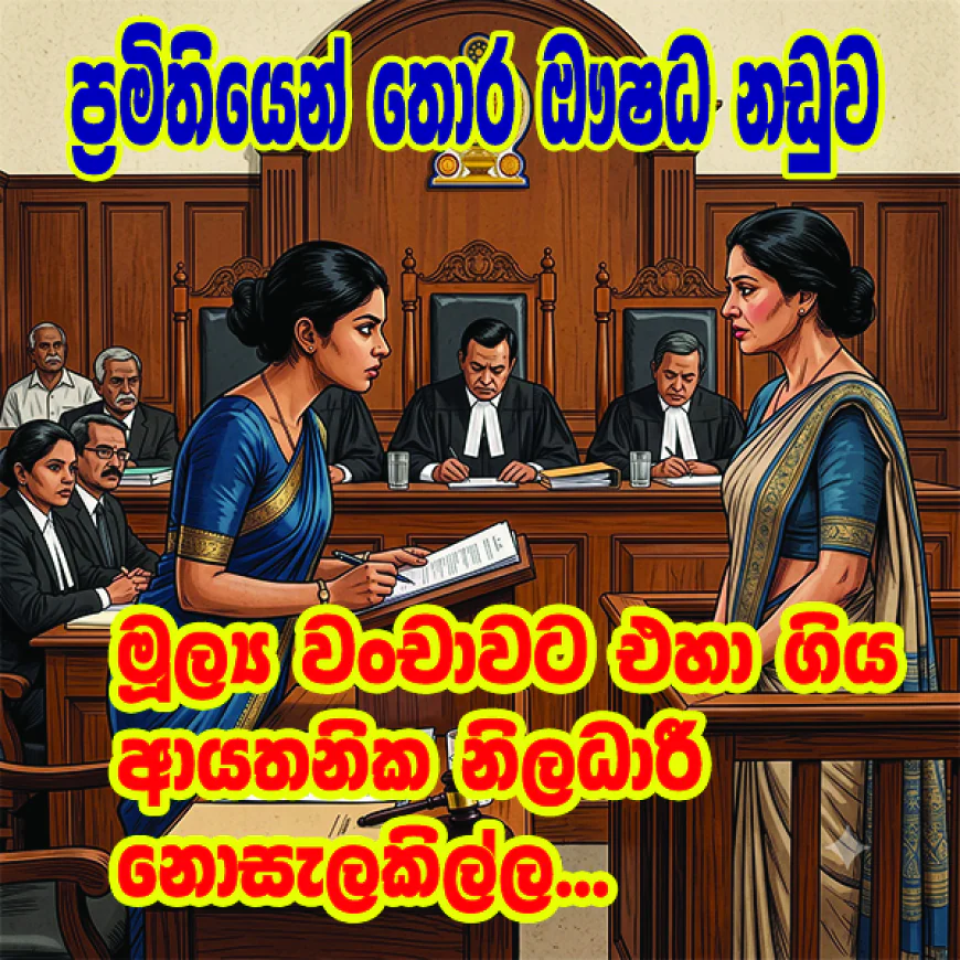 මූල්‍ය වංචාවට එහා ගිය  ආයතනික නිලධාරී නොසැලකිල්ල....