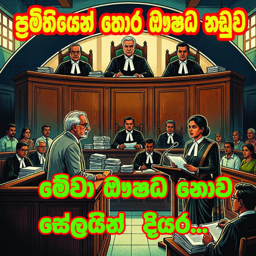 මේවා ඖෂධ නොව සේලයින්  දියර...