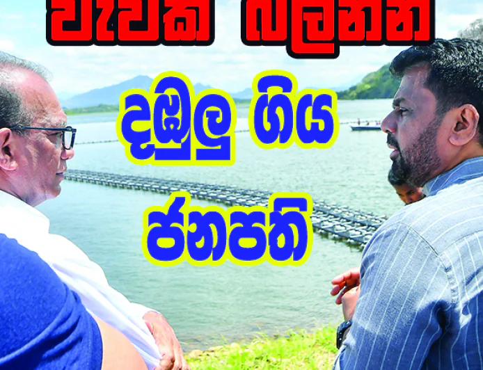 වැවක් බලන්න දඹුලු ගිය ජනාධිපති...